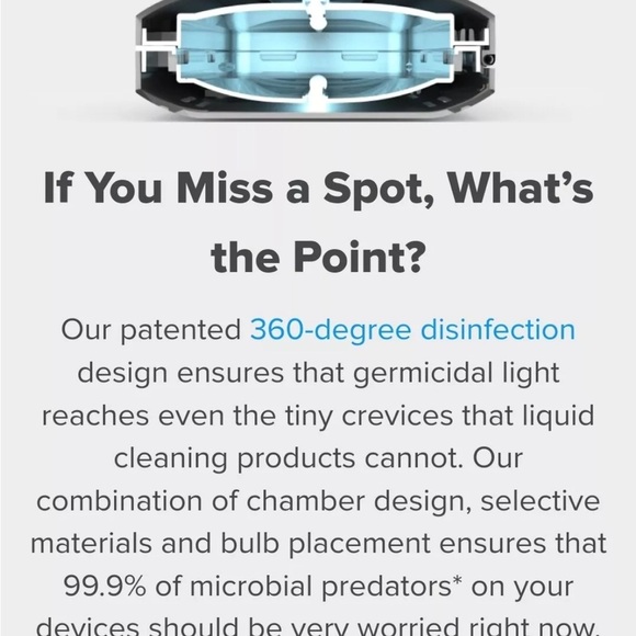 PhoneSoap 3 500-1 Smartphone UV
Sanitizer USB-C Charger Clean & disinfect - Picture 16 of 16